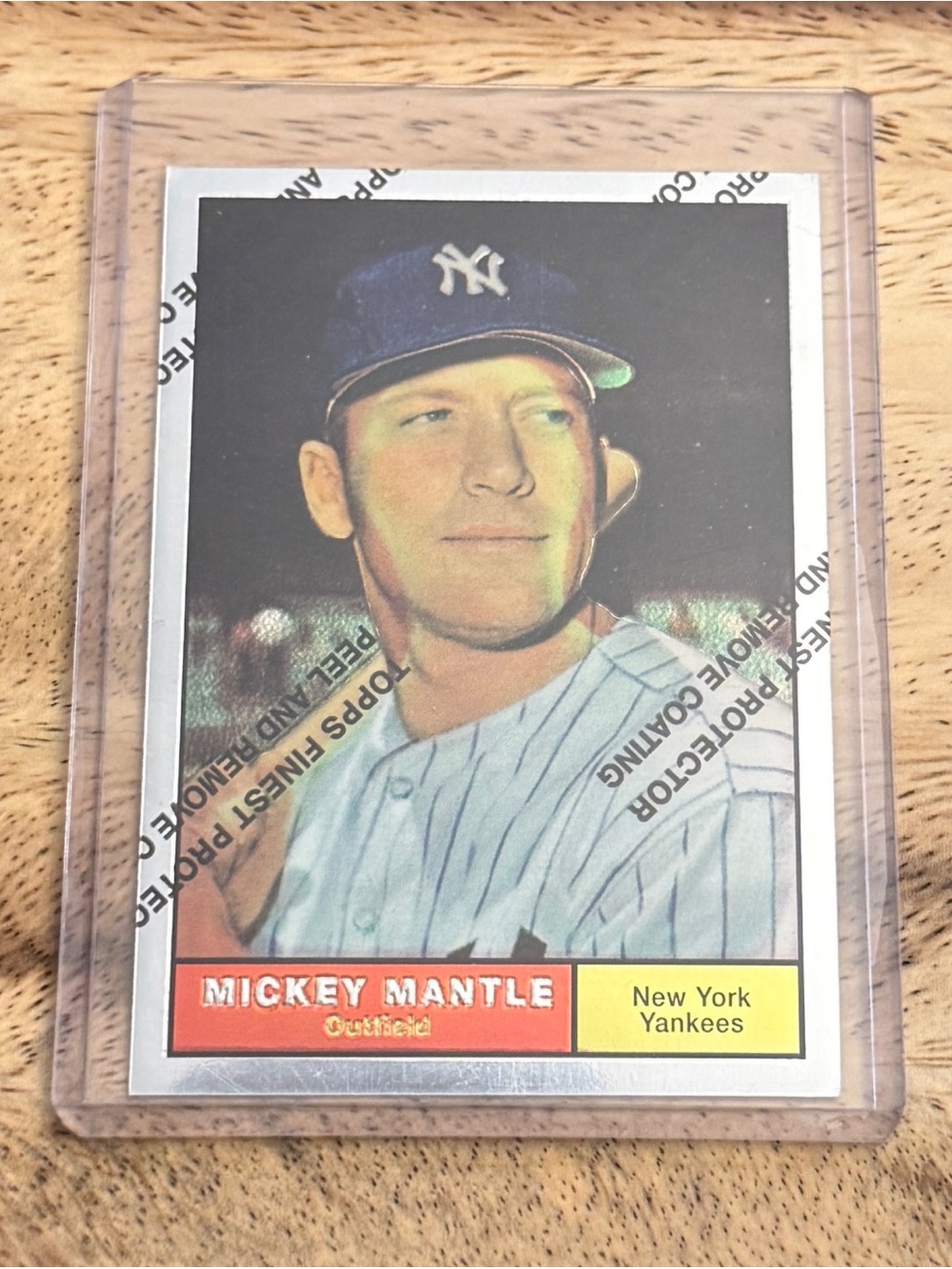 Mickey Mantle Topps Refractor #300